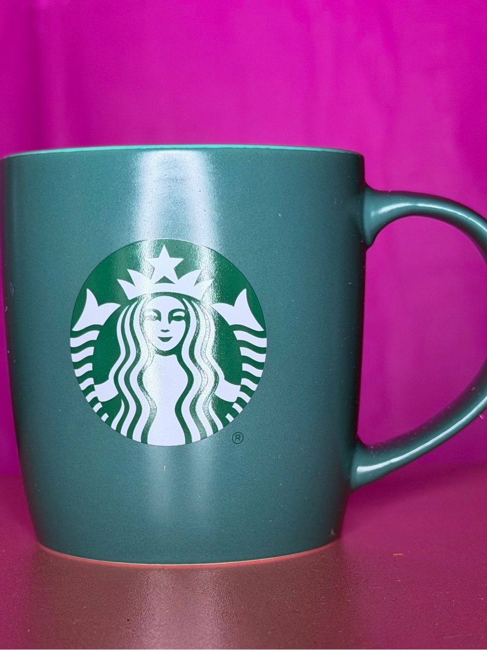 Starbucks Teal Ceramic Mug with White Siren Logo